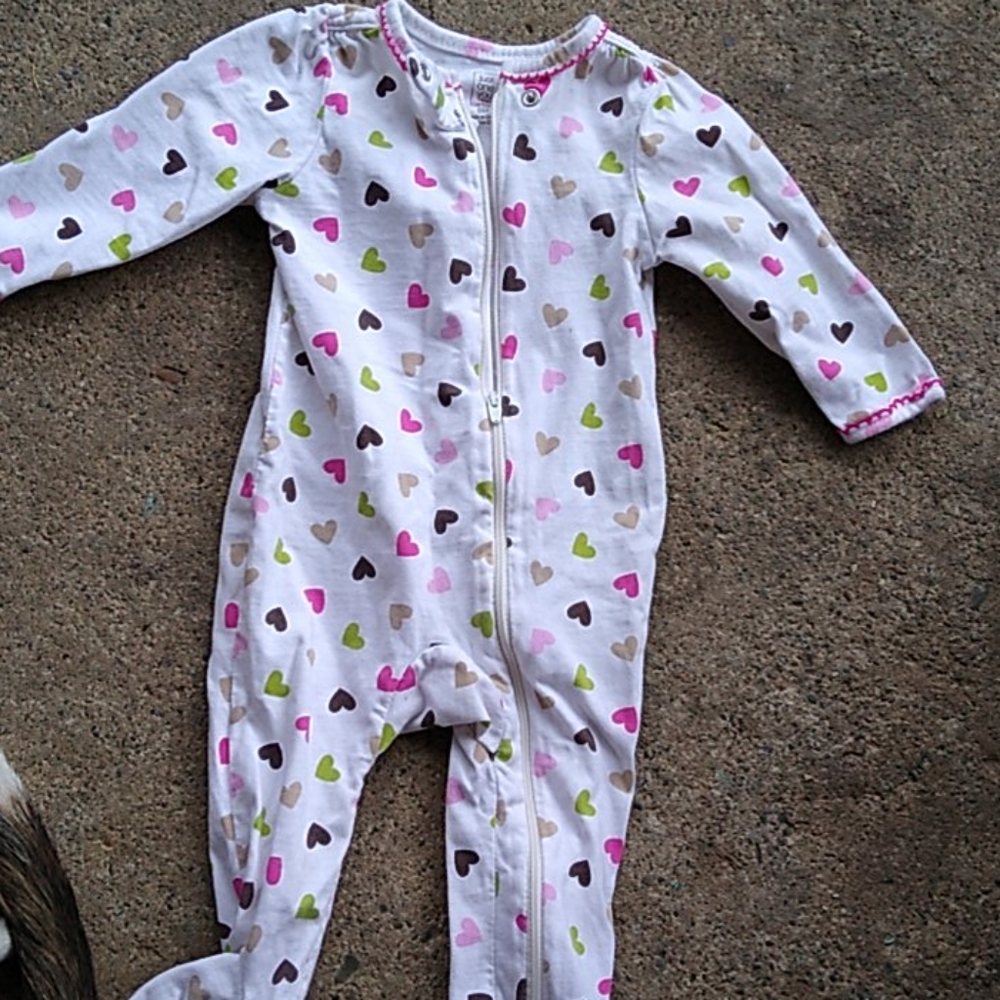 Footed pjs zip up Carter baby 0-6 months
